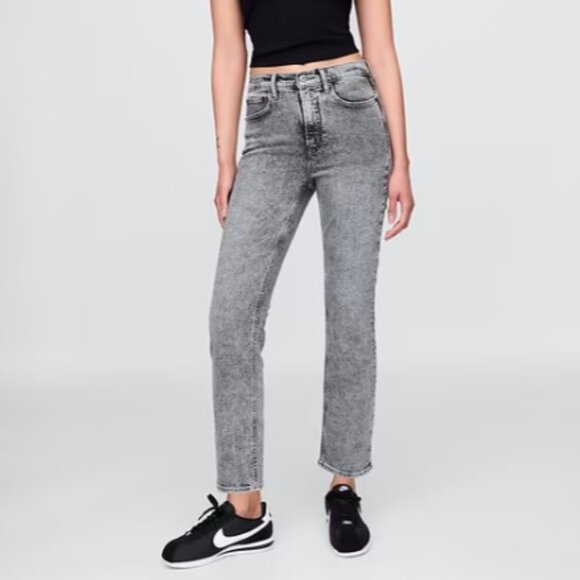 Gap Vintage Slim Highrise Grey Wash Size 6 - Picture 1 of 9